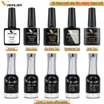 

2019 New Venalisa water based no acid soak off primer gel, Anastomosis gel,nail gel polish base coat gel, top coat gelpolishes