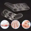 2pcs Transparent Silicone Gel Straightener Pain Relief Toe Protector Three-Hole Little Toe Bunion Foot Care Tools ► Photo 2/5