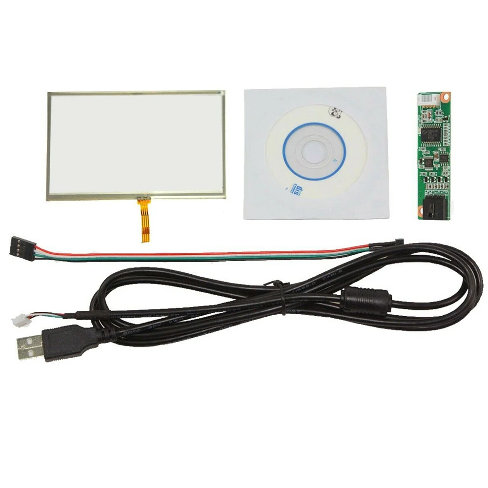 Gps USB контроллер карты 5 дюймов 4 провода резистивный сенсорный панель Стекло 117x70 мм