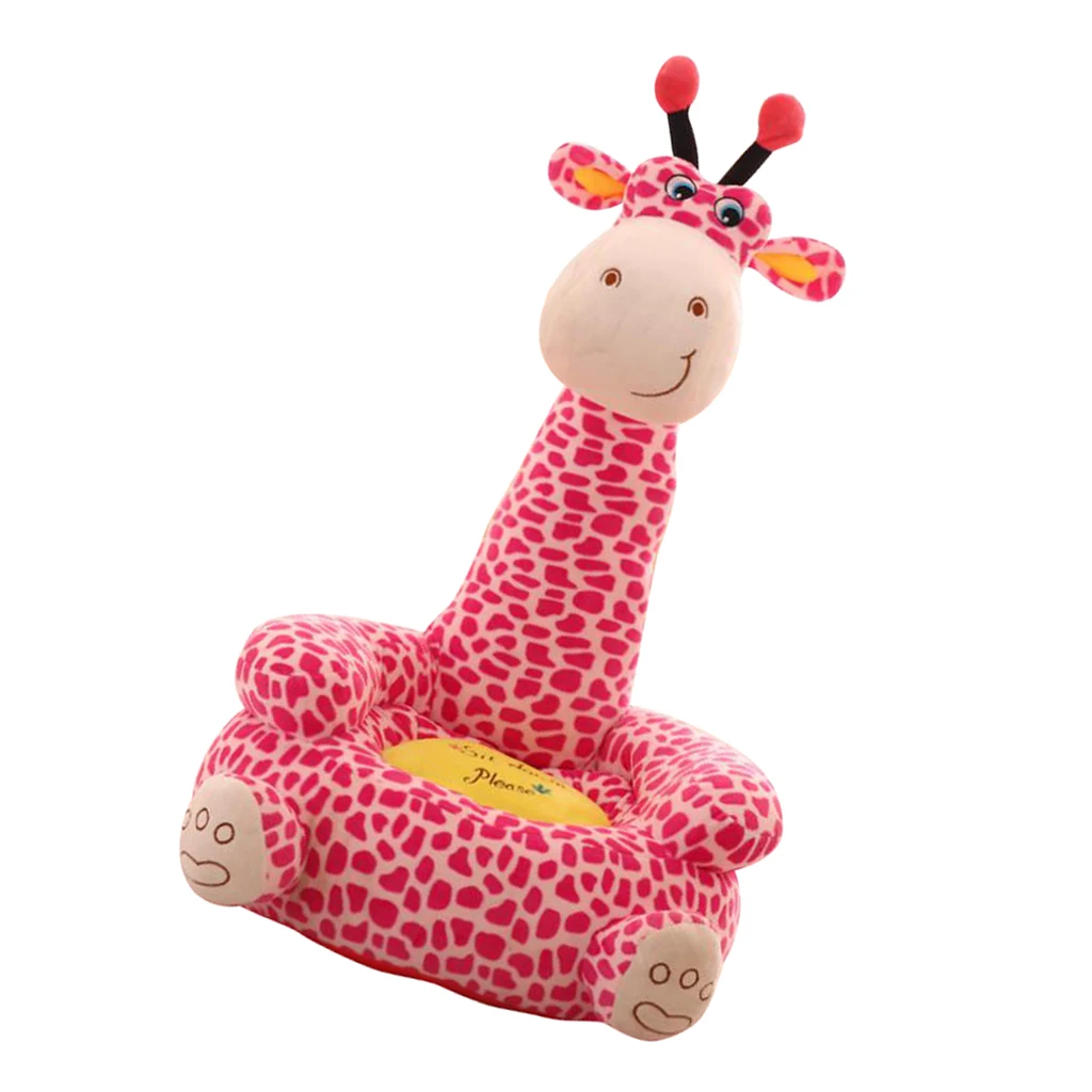 Cartoon Animal Kids Seat Sofa Cover Baby Chair Bean Bag Giraffe Children Armchair Children Seat Sofa Cover Kids Sofa