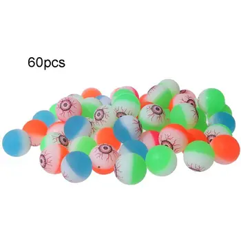 

Drop Ship 60 Pcs 29mm Eyeball Bouncy Ball Halloween Party Props Scary Horrific Eye Ball