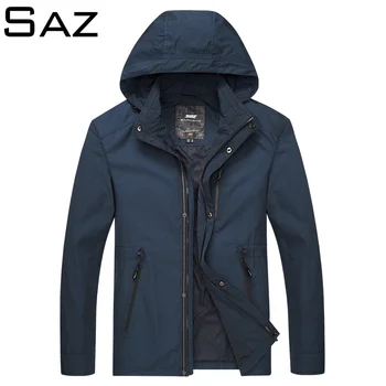 

Saz Jacket men's windbreaker 2020 spring and autumn new jacket jacket men's windbreaker pilot hooded jacket male