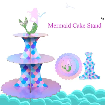 

Birthday Cake Decoration European Multilayer Bronzing Wedding Cake Stand Disposable Decoration Foldable Dessert Holder