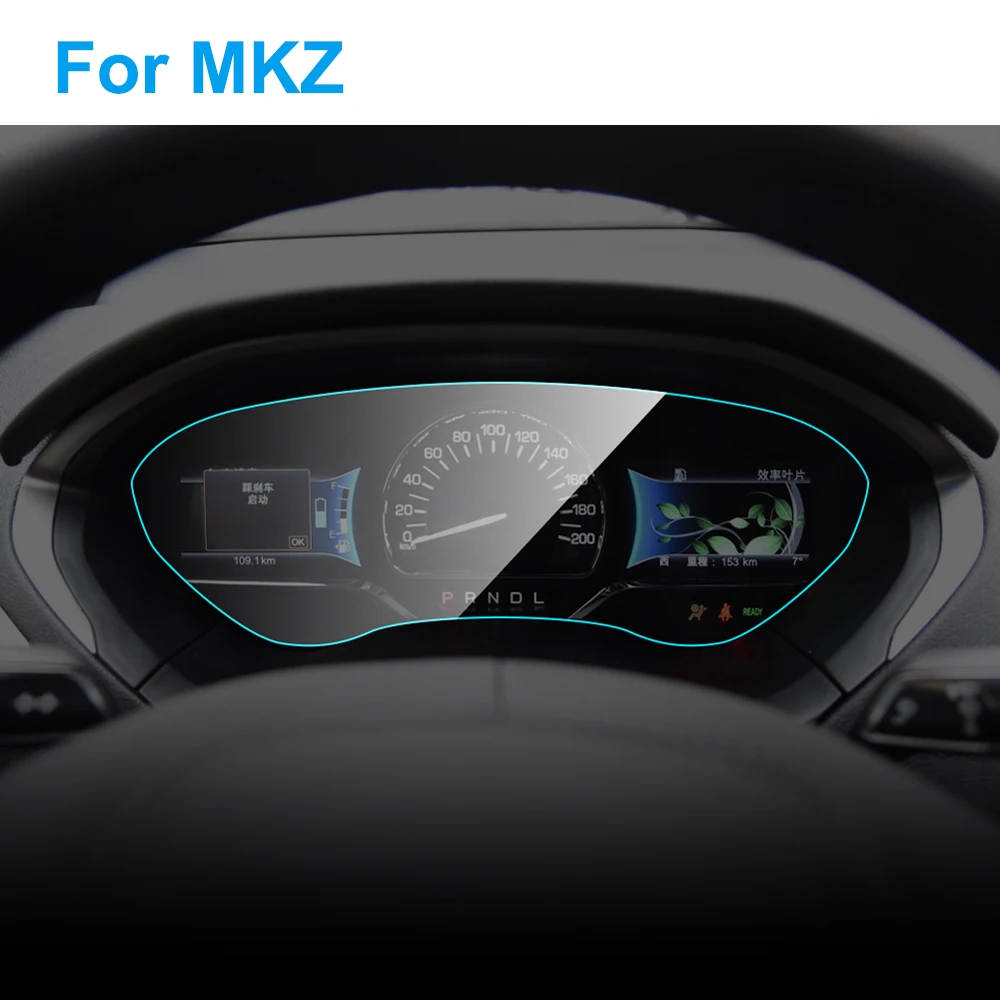 Us 13 99 40 Off Car Instrument Panel Screen Protector For Lincoln Mkz Auto Interior Tpu Film Dashboard Membrane Protective Film Car Accessories In