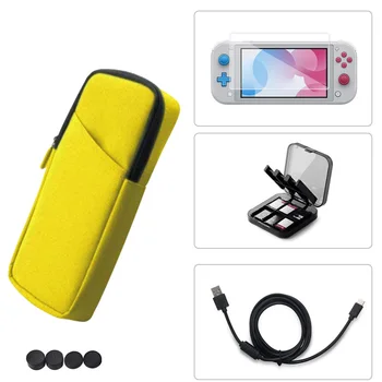 

Nintend Switch Lite Accessories include Carry Bag ,Screen Protector, Storage Card Case, USB Charging Cable And 4 Analog Caps