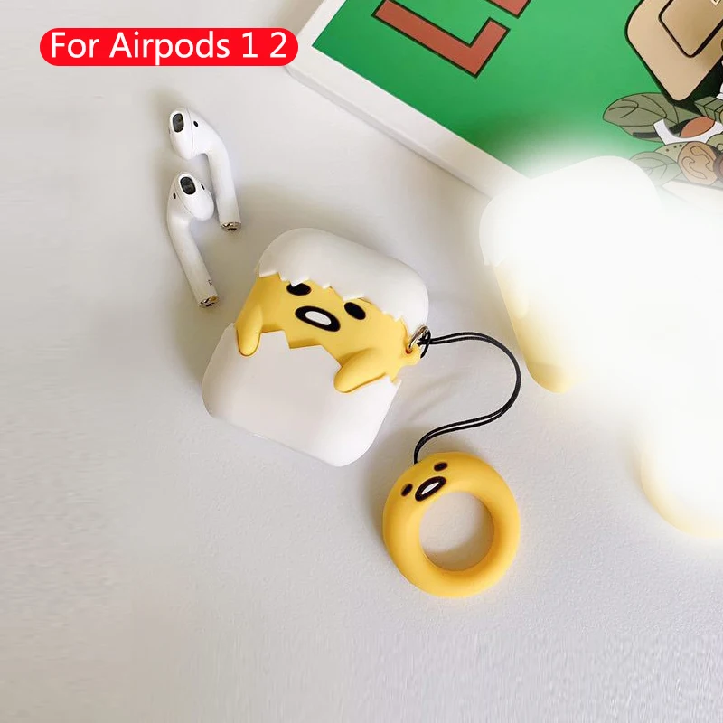 Чехол для наушников с милыми мультяшками чехол для Apple Airpods Силиконовые мягкие кожаные чехлы для Airpod 1 2 Аксессуары гарнитура коробка защитный чехол - Цвет: 397