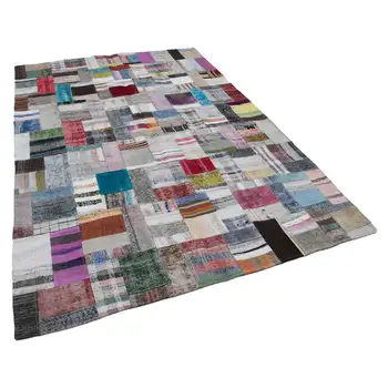 

200x295 Cm Multicolor Handmade Rugs Patchwork Rug-7x10 Ft