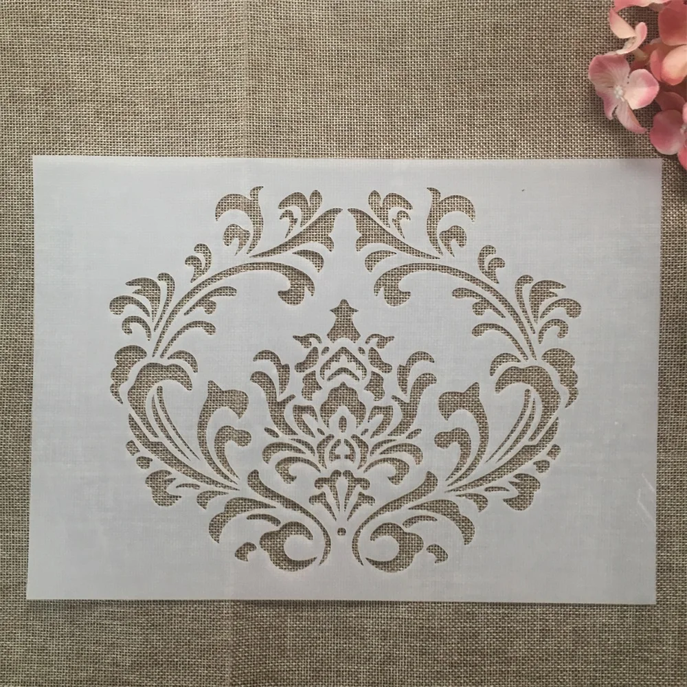 

Трафареты A4 29 см с цветочным тотемным рисунком для самостоятельной сборки, настенная живопись, Искусственный Декоративный шаблон