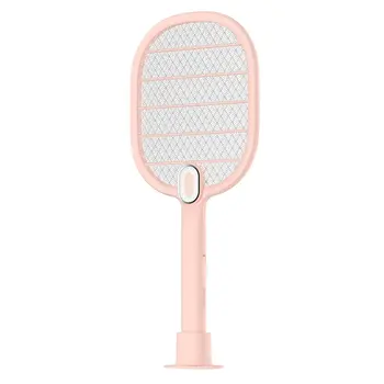 

Rechargeable electric mosquito swatter big net home with LED lights multi-function electric mosquito swatter flies