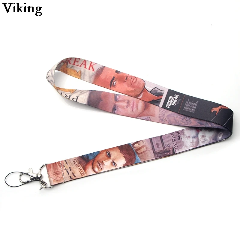 

Prison Break TV Show Print Lanyards For Keys ID Card Phone Neck Strap Keychains USB badge Holder Phone Hang Rope Lanyard G0331