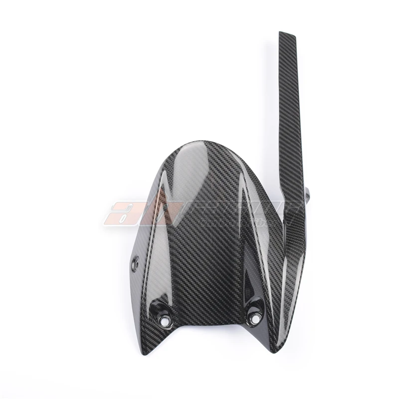 Bestem Carbon Fiber Rear Hugger Mud Guard For 2018-2020 Triumph Street Triple 765 RS - 3K Twill Weave Carbon Fiber Fender