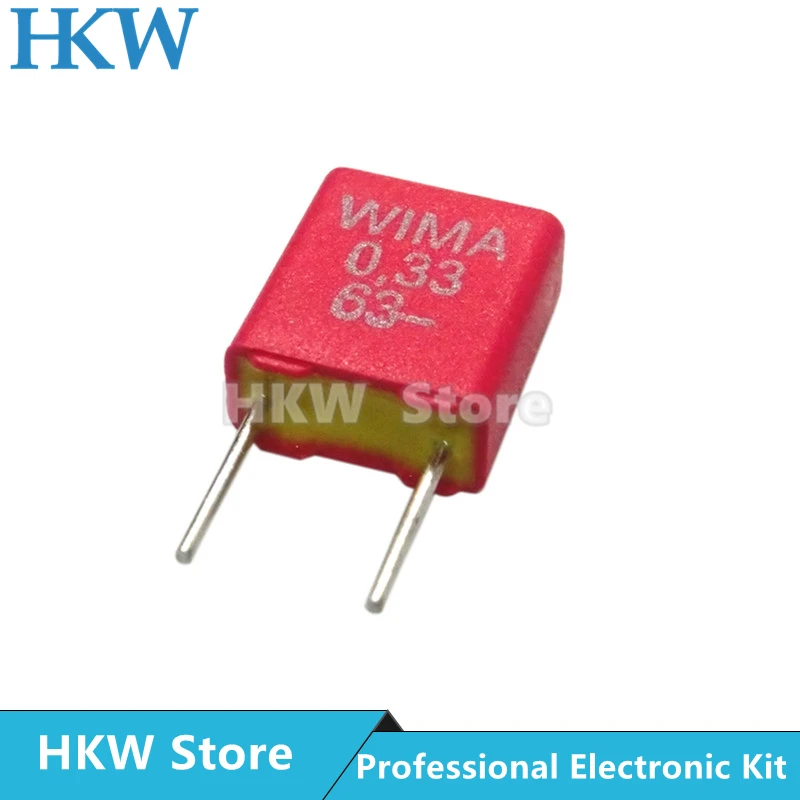 5 pcs original wima 033uf 63v vermelho 01