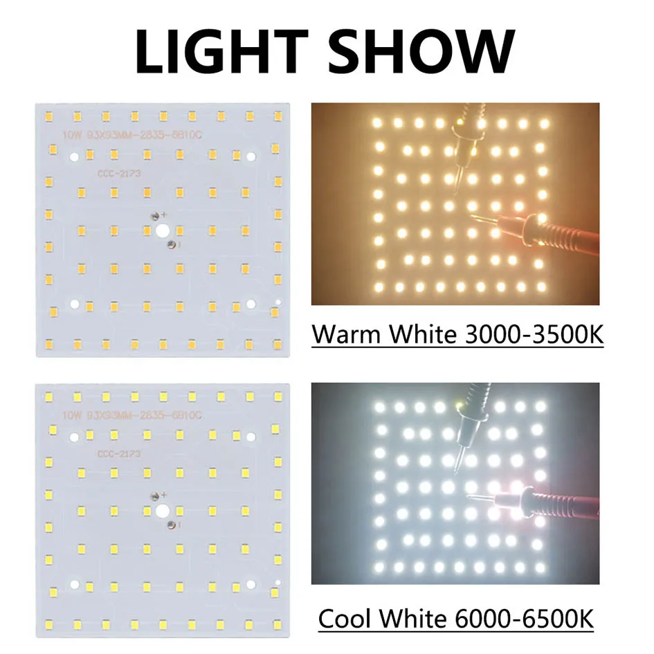 Description Picture 6 of item10W 15W 22W 32W LED Lamp Bead Diode 250mA KIT Panel Light LED Square Ceiling Board Lamp Board Cold And Warm White LED Source DIY