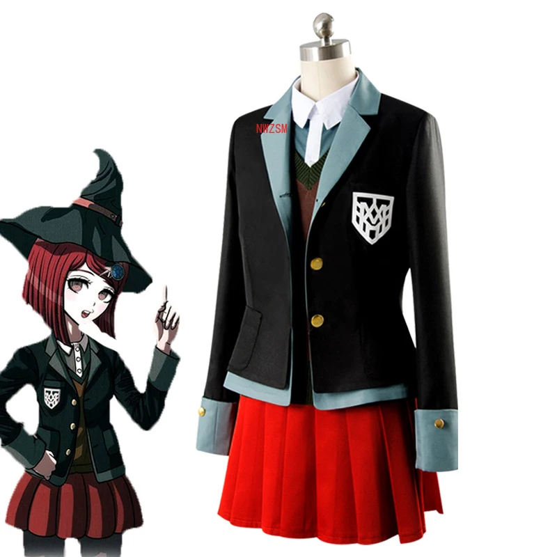 Костюм Yumeno Himiko для косплея Danganronpa 3 женщин и мужчин костюмы на Хэллоуин куртка +