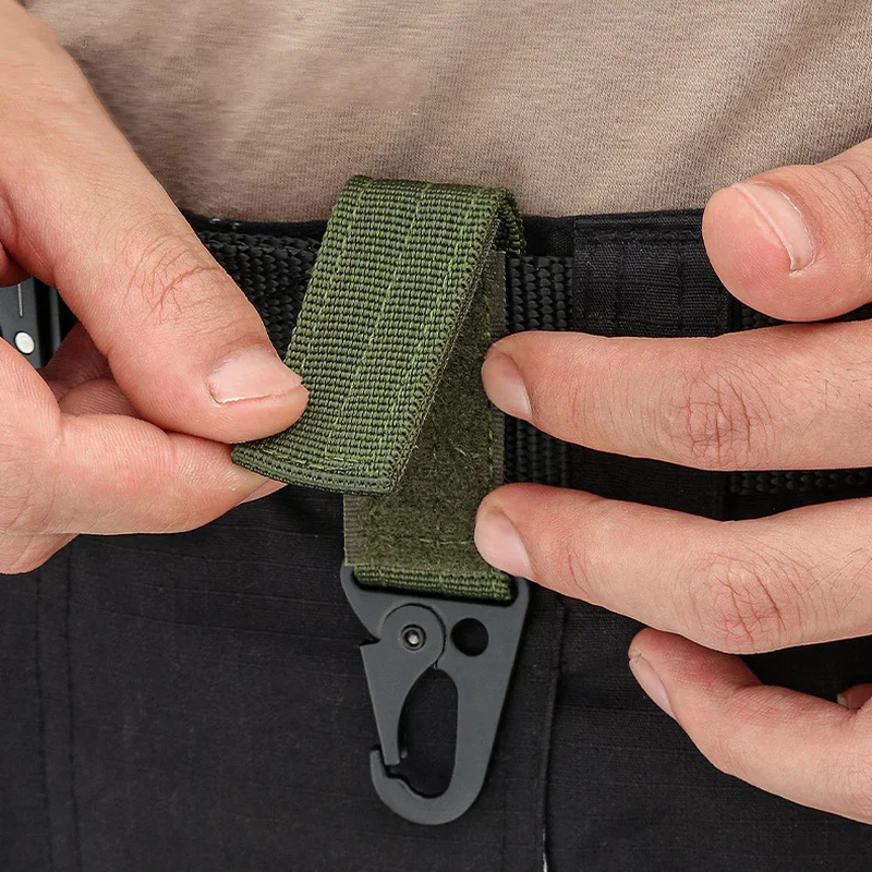 Outdoor Carabiner High Strength Nylon Key Hook MOLLE Webbing Buckle Hanging System