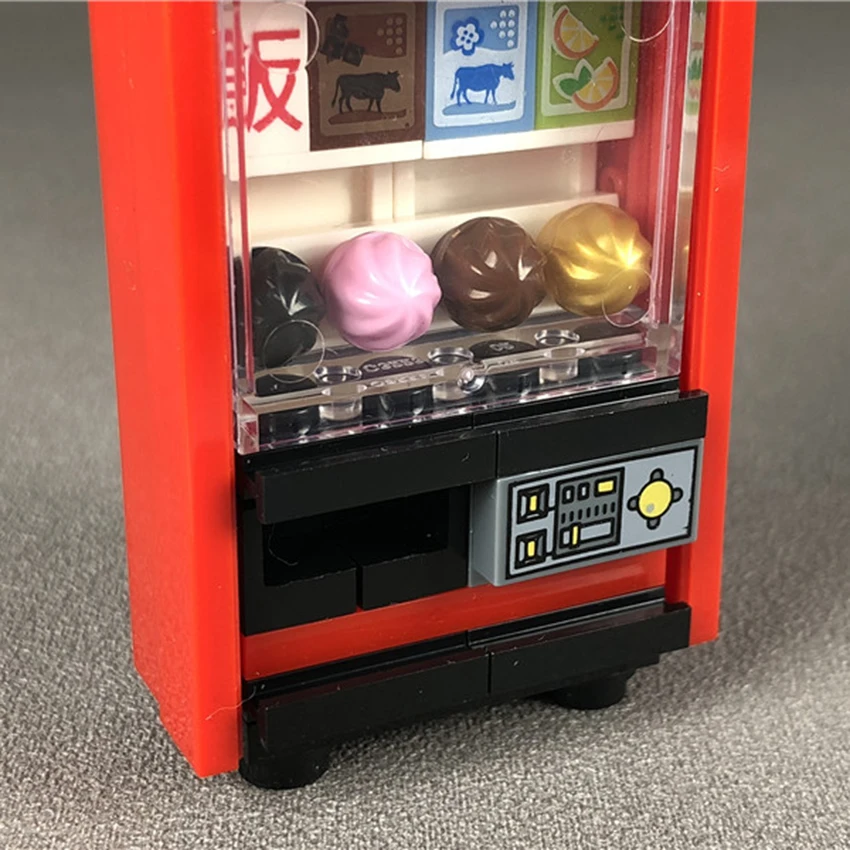 Single Vending Machine Legoings City Street View Accessories Building Blocks MOC Brick Children DIY Kit Toy Gift (4)