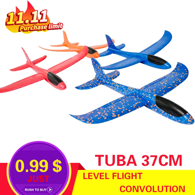 

DIYHand Throw Flying Glider Planes Foam Aircraft Model EPP Resistant Breakout Aircraft Party Game Children Outdoor Fun Gift Toys