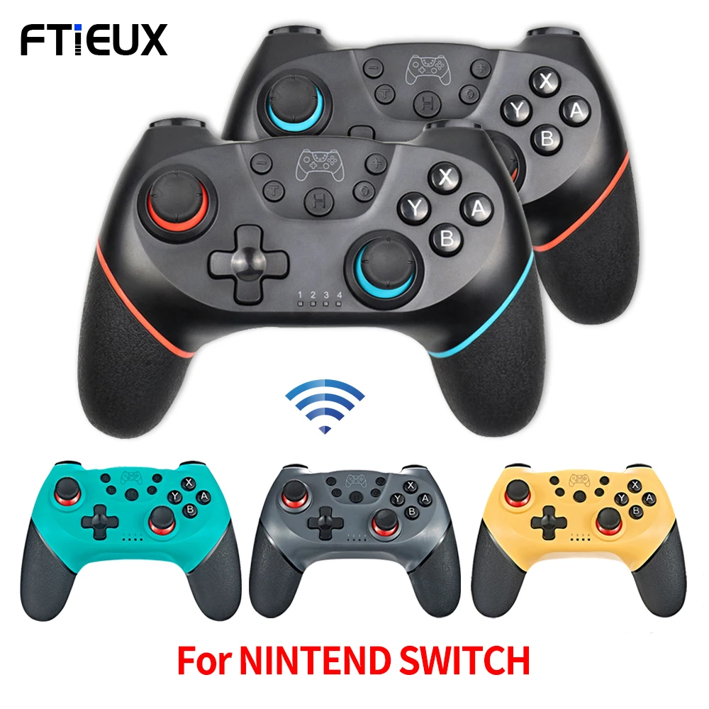 Controller Wireless Bluetooth per nintendo Switch Pro Console gamepad NS Switch Pro Joystick di gioco con impugnatura a 6 assi per N-SL