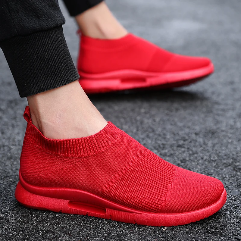 Damyuan Men Light Running Shoes Jogging Shoes Breathable Man Sneakers Slip on Loafer Shoe Men's Casual Shoes Size 46 2020 3