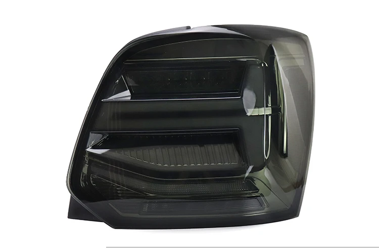 Smoke Black 2 шт. светодиодный задний фонарь для VOLKSWAGEN для Polo Mk5 Vento Cross Polo Smoke Black sequantalal Runing поворотный свет - Цвет: Smoke Black