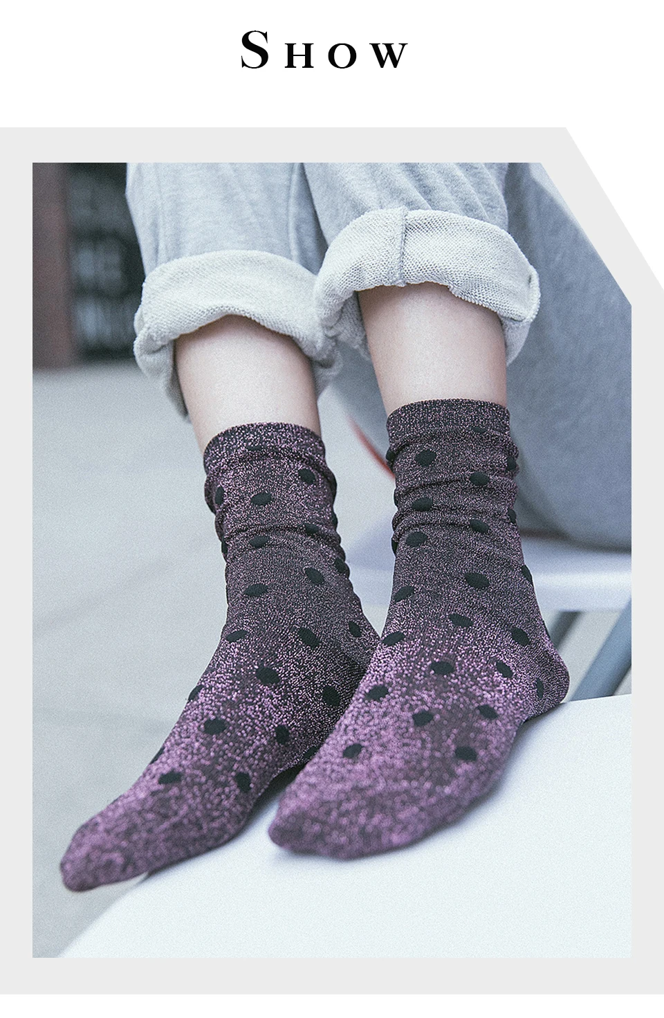 Модные милые женские беговые носки для студентов, женские свободные повседневные спортивные носки в горошек в стиле ретро для девочек, осенне-зимние женские носки