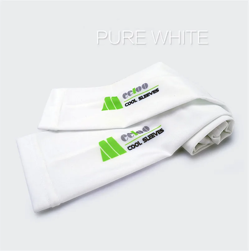 white Простой PGM солнцезащитный козырек для гольфа рукав мужской и женский ледяной ткани рукав УФ-защита - Цвет: white