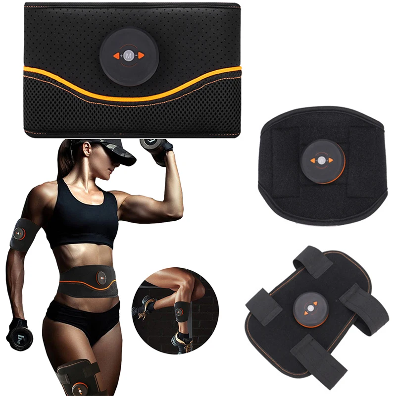 EMS Wireless Smart Muscle Stimulator Abdominal Arm Leg Trainer Belt Body Slimming Massager Fat Burning Fitness Exerciser Unisex