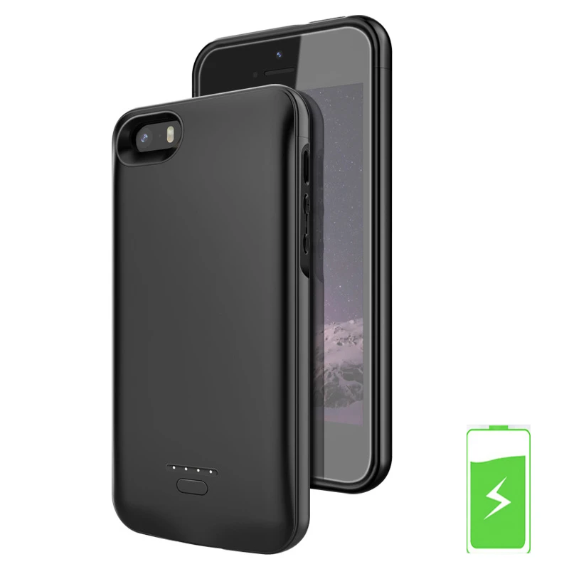 Funda cargador de batería externa para iPhone 5 5S 2016, funda de carga portátil, 4,0 pulgadas|Cajas de cargadores batería| - AliExpress