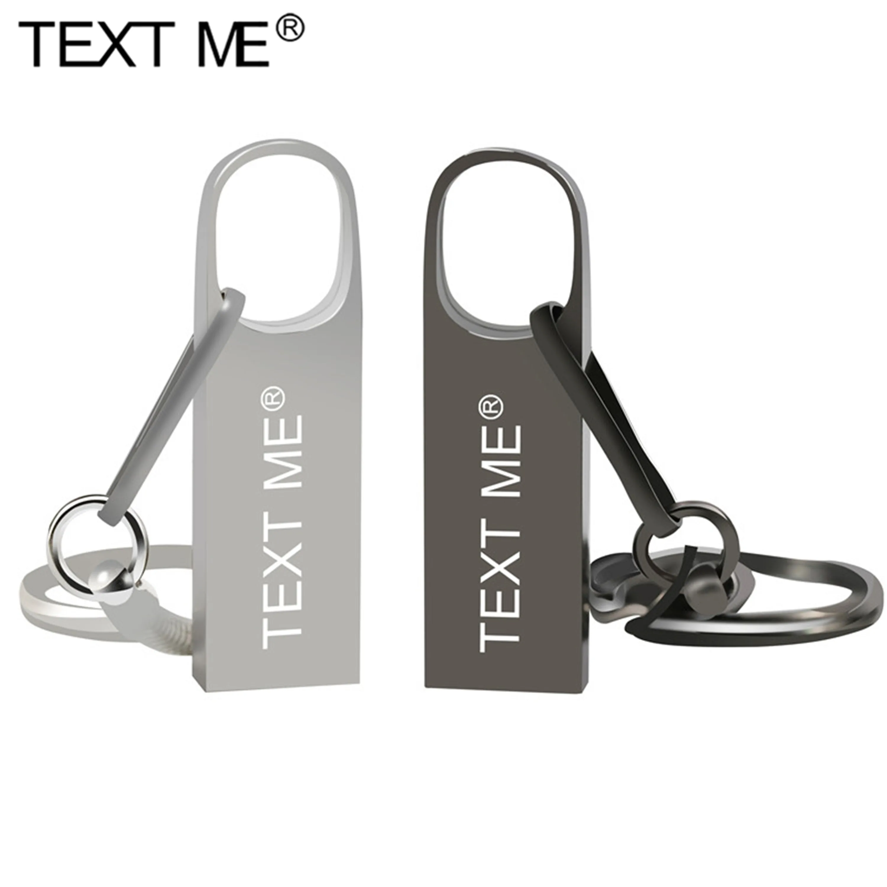 

TEXT ME Mini metal USB Flash Drive16GB 8GB 4GB flash disk Pendrive 32GB 64GB memory stick USB 2.0 Flash USB Stick pen drive