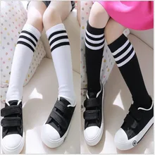 Детские носки без пятки с тремя полосками носки для выступлений школьников футбольные носки гольфы для школьной формы хлопковые носки в полоску