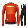 New Spring/Autumn Triathlon Men Long Sleeve Cycling Clothing Breathable Anti-UV Bicycle Jersey Set Wear Bib Pants Ropa Ciclismo 3
