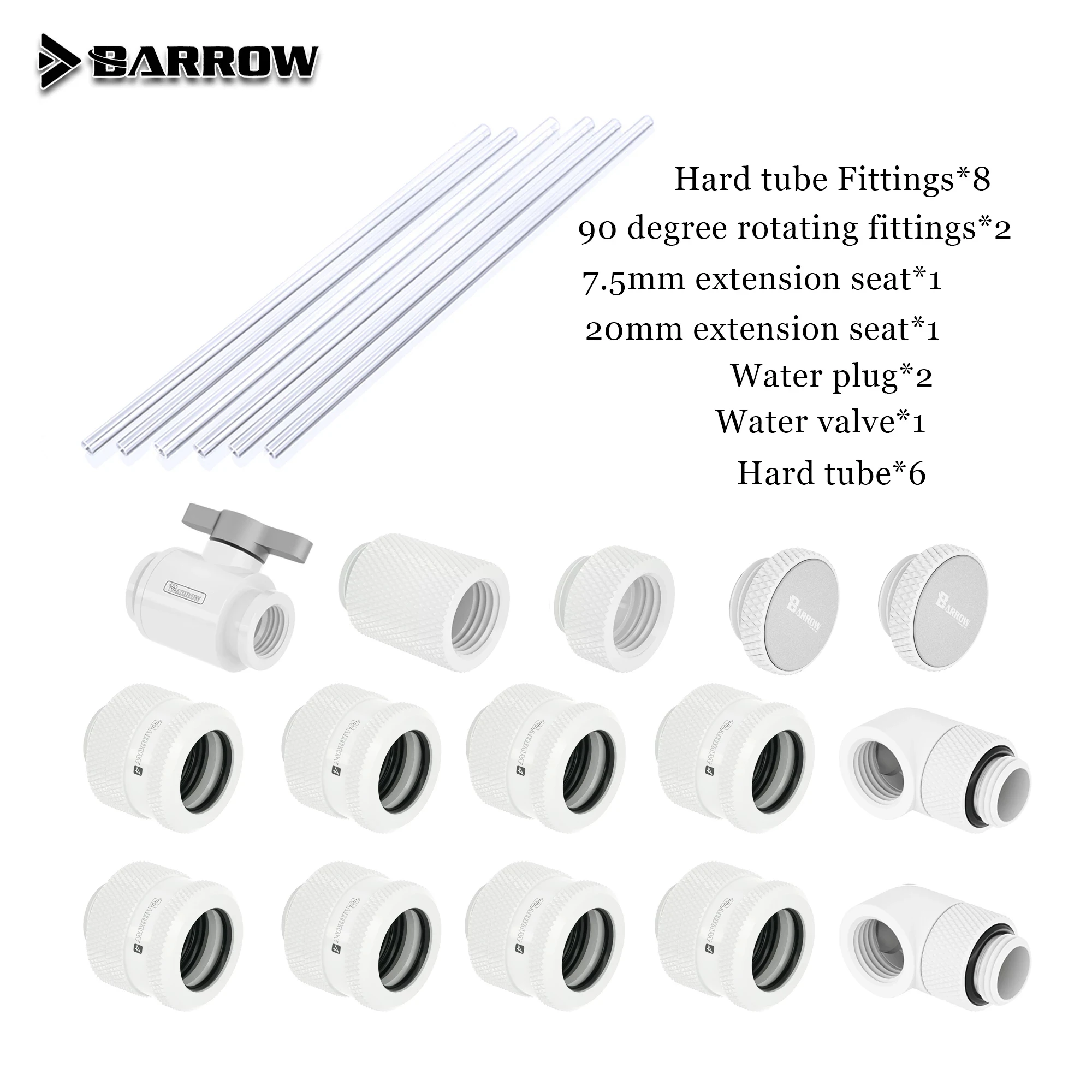 rígido rígido rígido encaixe Combo, tubo PETG, uso para OD12 mm 14mm 16mm