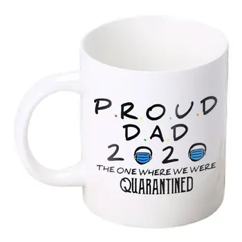 

Proud Dad Letters Printing Handgrip Coffee Ceramic Mug Cup Tea Milk Drinking Tools Father's Day Gifts
