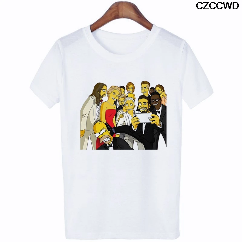 Женская одежда ropa mujer Harajuku Модная белая футболка с надписью «Future Feminist Simpson» уличная футболка для отдыха
