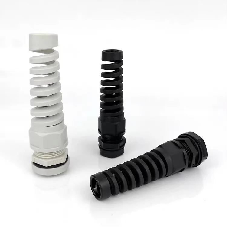 Waterproof Anti-bending Cable Gland M12 Plastic Joint M16 Nylon PA66 Torsion-proof Glands M20 M25 Seal Joint M18 Connector 5pcs For Cable Gland,Electrical Connector