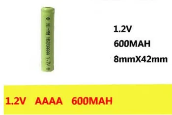 

Free ship 4pcs/lot 1.2V AAAA 600mah LR61ni-mh nimh Rechargeable batteries Bluetooth headset electronic pen batteries