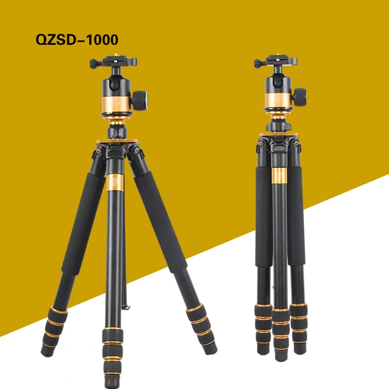 QZSD Q1000 Профессиональный штатив для фотоаппарата для зеркальной камеры штатив с шаровой головкой монопод высота 1630 мм Аксессуары для экшн-камеры