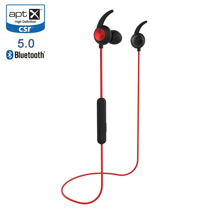 Red Levn Aptx HD CSR8675 Bluetooth наушники 5,0 aptx ll водонепроницаемые беспроводные наушники Bluetooth с защитой от пота беспроводные наушники для Honor - Цвет: Red