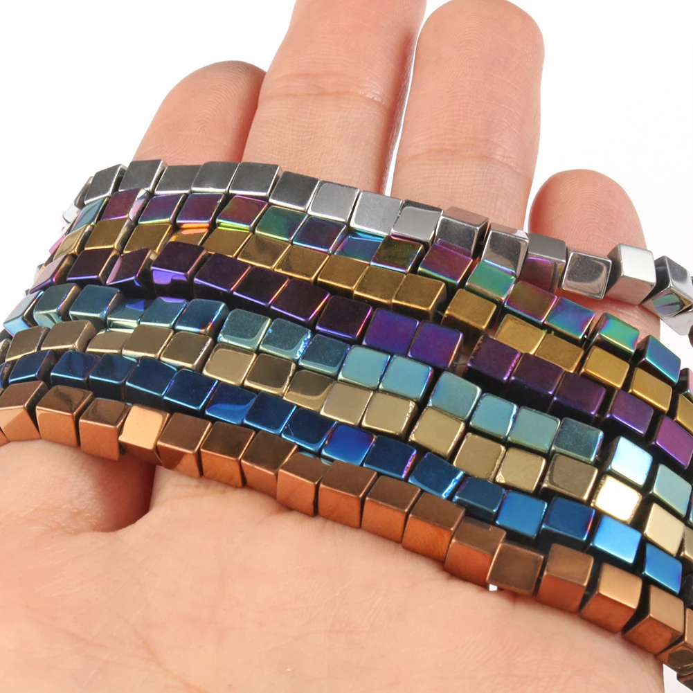 Matte 18K Rose Gold Hematite Beads