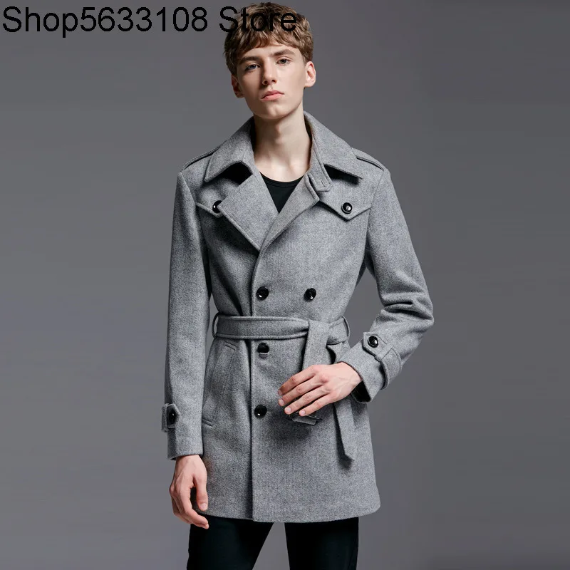 

Chao Jue Medium Length Money Wool What About Coat Male Woolen Cloth Coat Big Code 11171