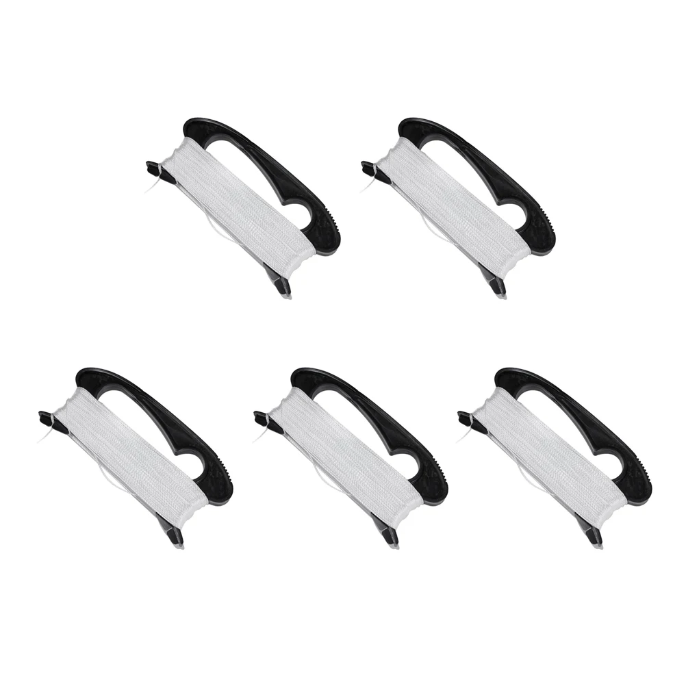 

5pcs 100M Flying Kite Line String with Winding Board Outdoor Sports Tool (Black)