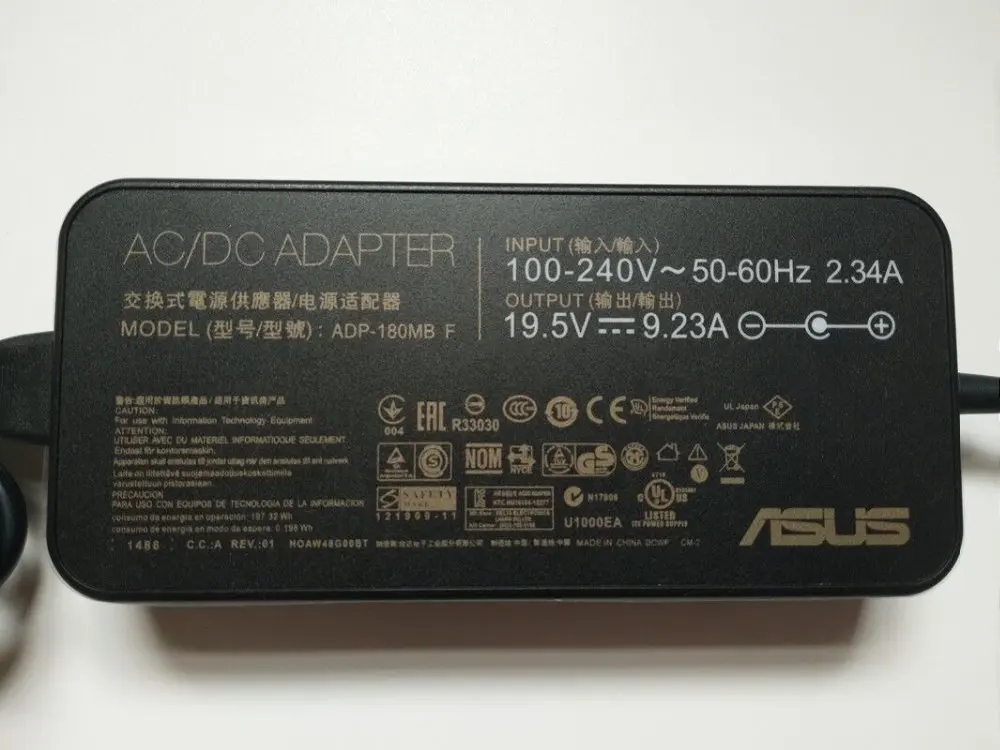 Адаптер для ноутбука 19,5 V 9.23A 180W 5,5*2,5mm ADP-180MB F AC зарядное устройство для ноутбуков asus