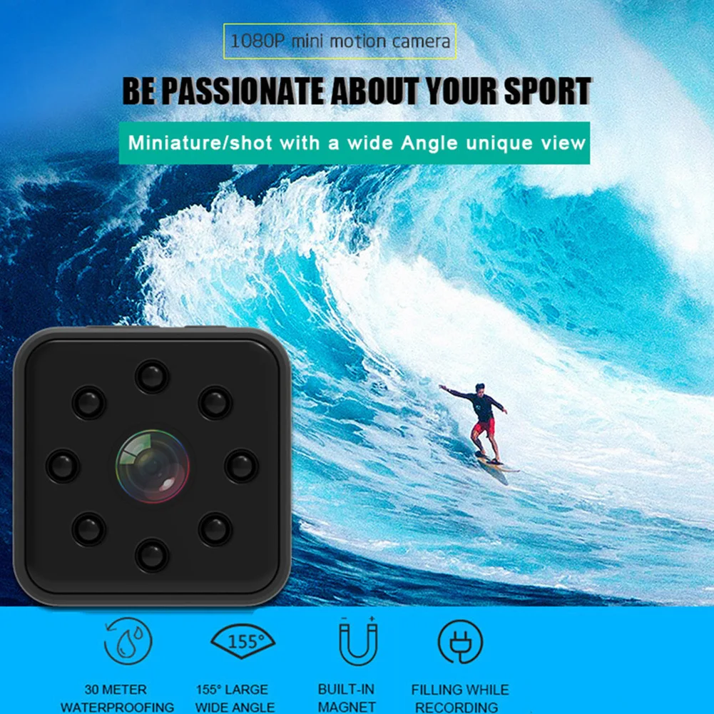 SQ23 1080P Мини wifi антенна DV ночное видение Дайвинг Водонепроницаемая широкоугольная видеокамера подводная камера HD