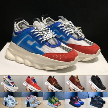 

New Chain Reaction 2 Love Sneakers Sports Mens Ladies designer Casual Trainer Lightweight Link-Embossed Sole Shoes