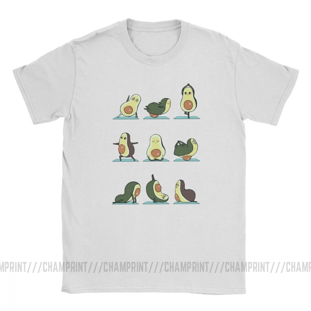 Najtaniej Awokado joga koszulki mężczyźni Huebucket Fitness Workout w stylu Vintage 100% bawełna Tee Shirt t shirty z krótkim rękawem odzież plus size