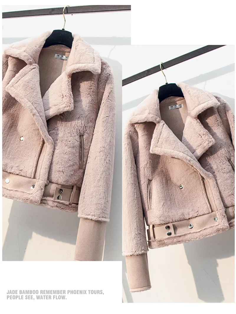 SWYIVY/пальто из искусственного меха, лоскутное пальто из мягкой замши ...