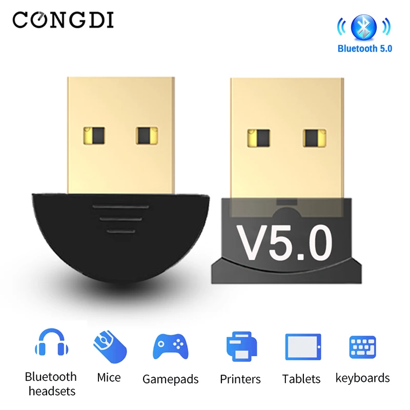 Беспроводной USB Bluetooth 5 0 4 адаптер передатчик музыкальный приемник Мини BT5.0 ключ