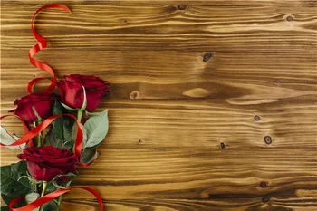 

SHUOZHIKE Vinyl Custom Christmas Photography Backdrops Prop flower and Wood Planks theme Photo Studio Background Q191027-48589