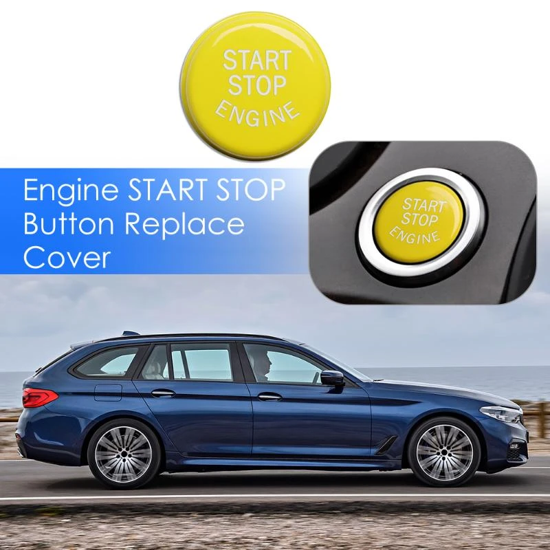 BMW Start Stop Engine Knopf Reparatur Schalter Schutz Kappe Austausch Taste Blau