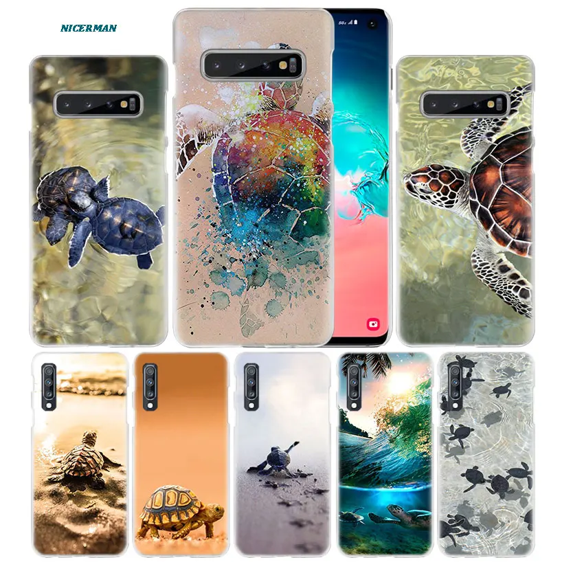 

Turtle Tortoise Case for Samsung Galaxy Note 10 5G 9 8 S10 S9 S8 Plus A50 A40 A70 A20e Note10 + PC Phone Cover Carcasa Cas A10 s
